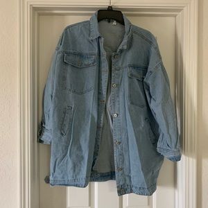 Oversized denim jacket